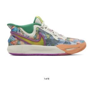 Nike Kyrie GO GS 7Y/8.5W Basketball Shoe - Green, Purple, Peach